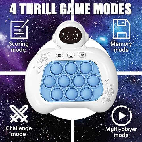 Miniatura 8 de Pop It Pro - Juego de juguetes para ansiedad para niños, juego de empuje rápido, 4 modos diferentes, juego de burbujas de mano, juego de