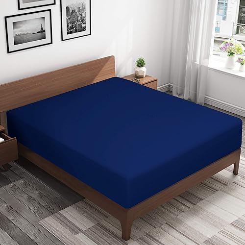 Miniatura 5 de BEDSUM - Sábana bajera de microfibra con bolsillo profundo para colchón, resistente a las arrugas, la decoloración y las manchas