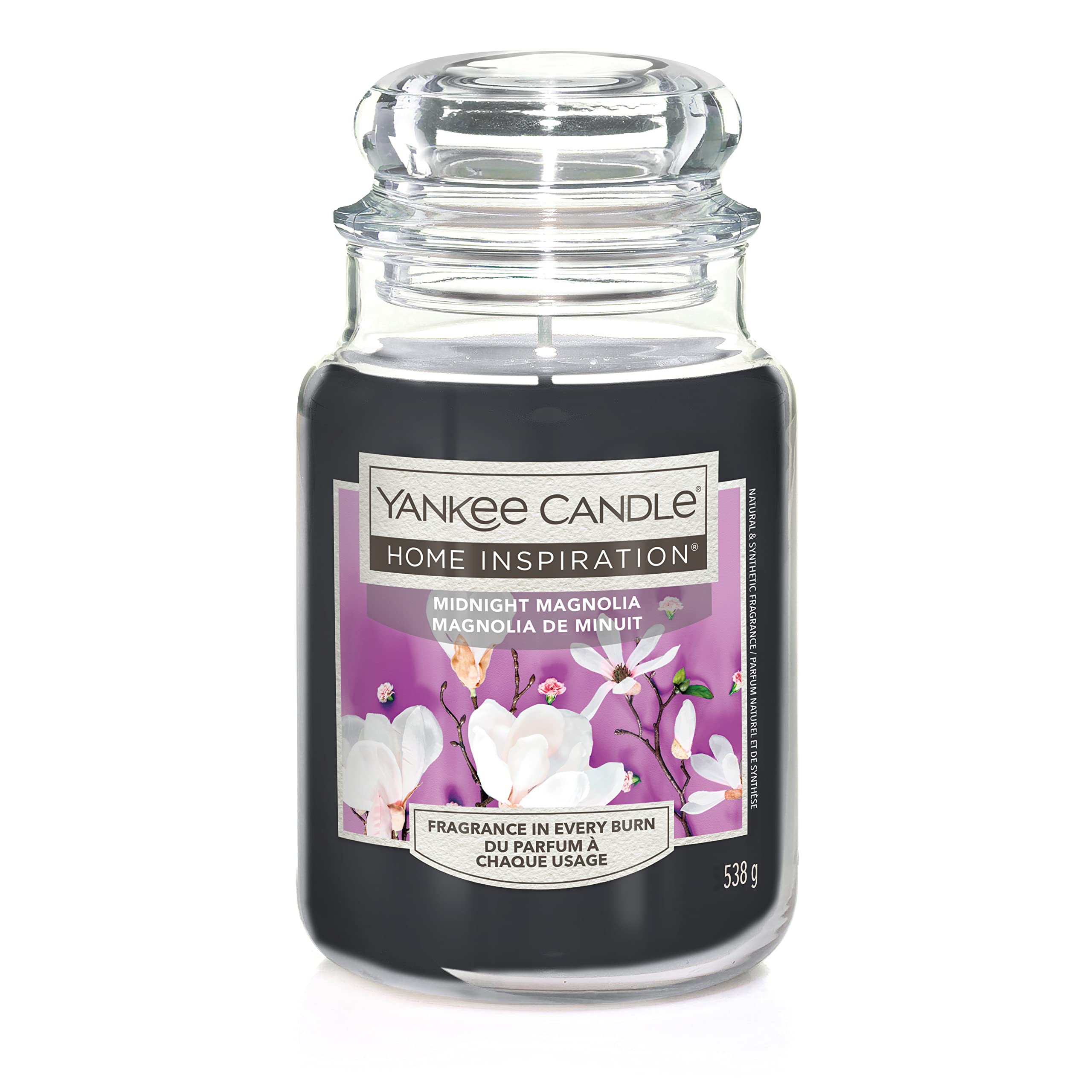Yankee Candle - Home Inspiration, Świeca w Słoiku, Zapach Kwiaty Magnolii, Pomysł na prezent (Magnolia, Giara Grande)