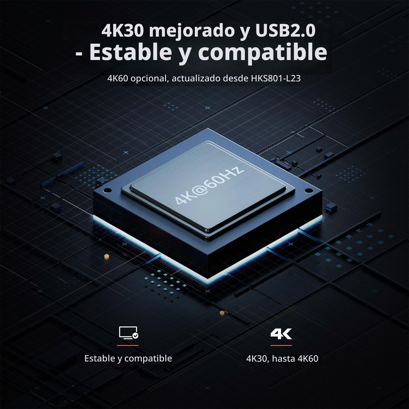 TESmart Conmutador KVM HDMI de 8 puertos, 8x1 4K@30Hz 60Hz KVM Switch, Emulador EDID, RS232,Escaneo Automático, Teclas de Acceso Rápido, Botones, IR,Pantalla LCD,Seguridad Interna Sin Red,8 PC Cable