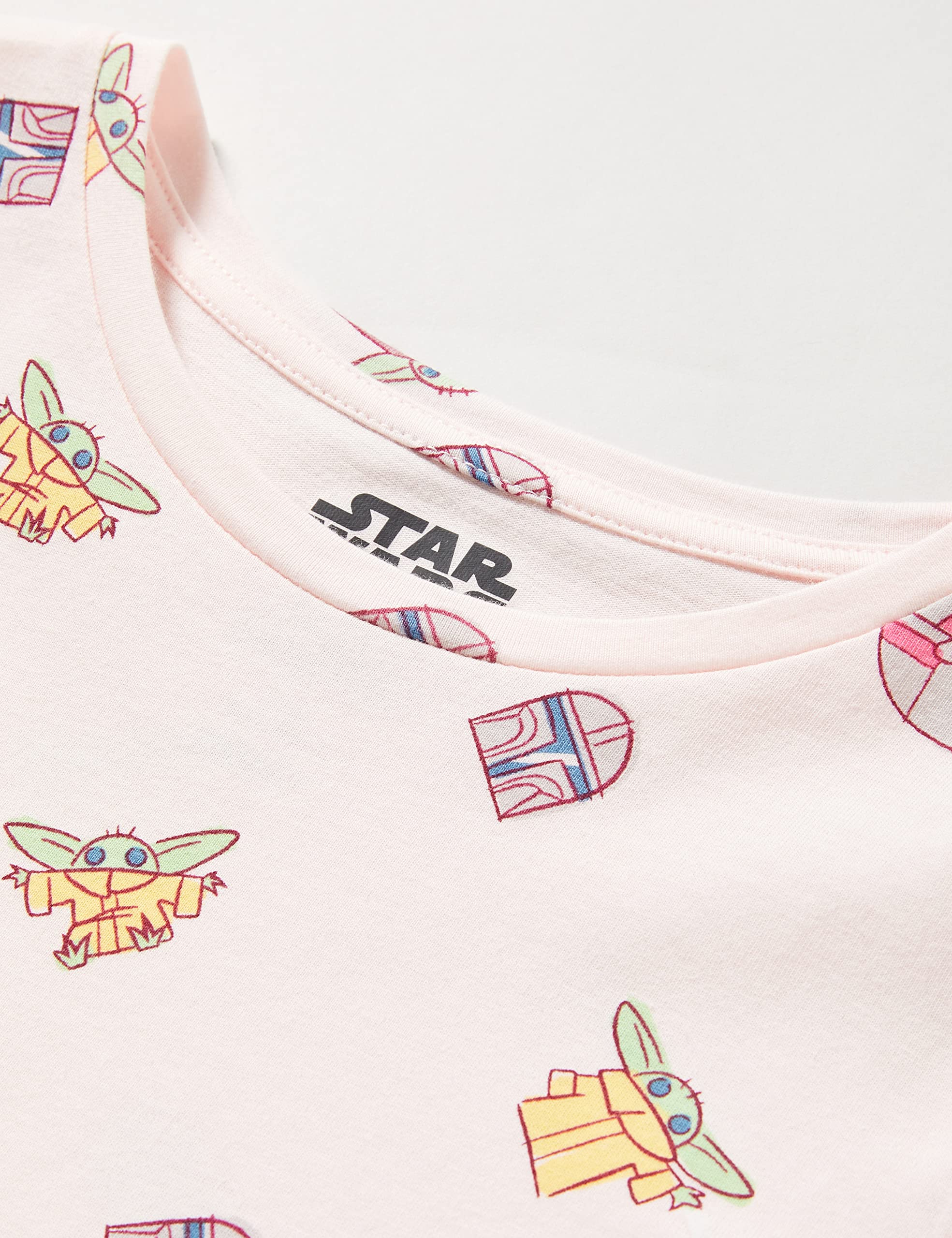 Amazon Essentials Disney | Marvel | Star Wars | Frozen | Princess T-Shirt a Maniche Lunghe Bambine e Ragazze, Pacco da 2