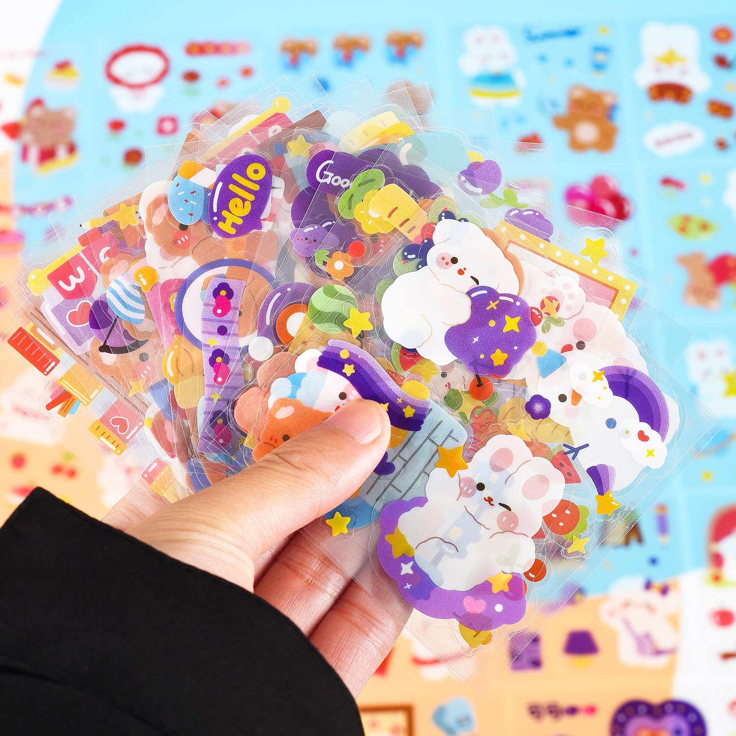45 Stück Kawaii Tier-Aufkleber – Niedliche Deko Für Scrapbook, Tagebuch & DIY (44x44 Mm)