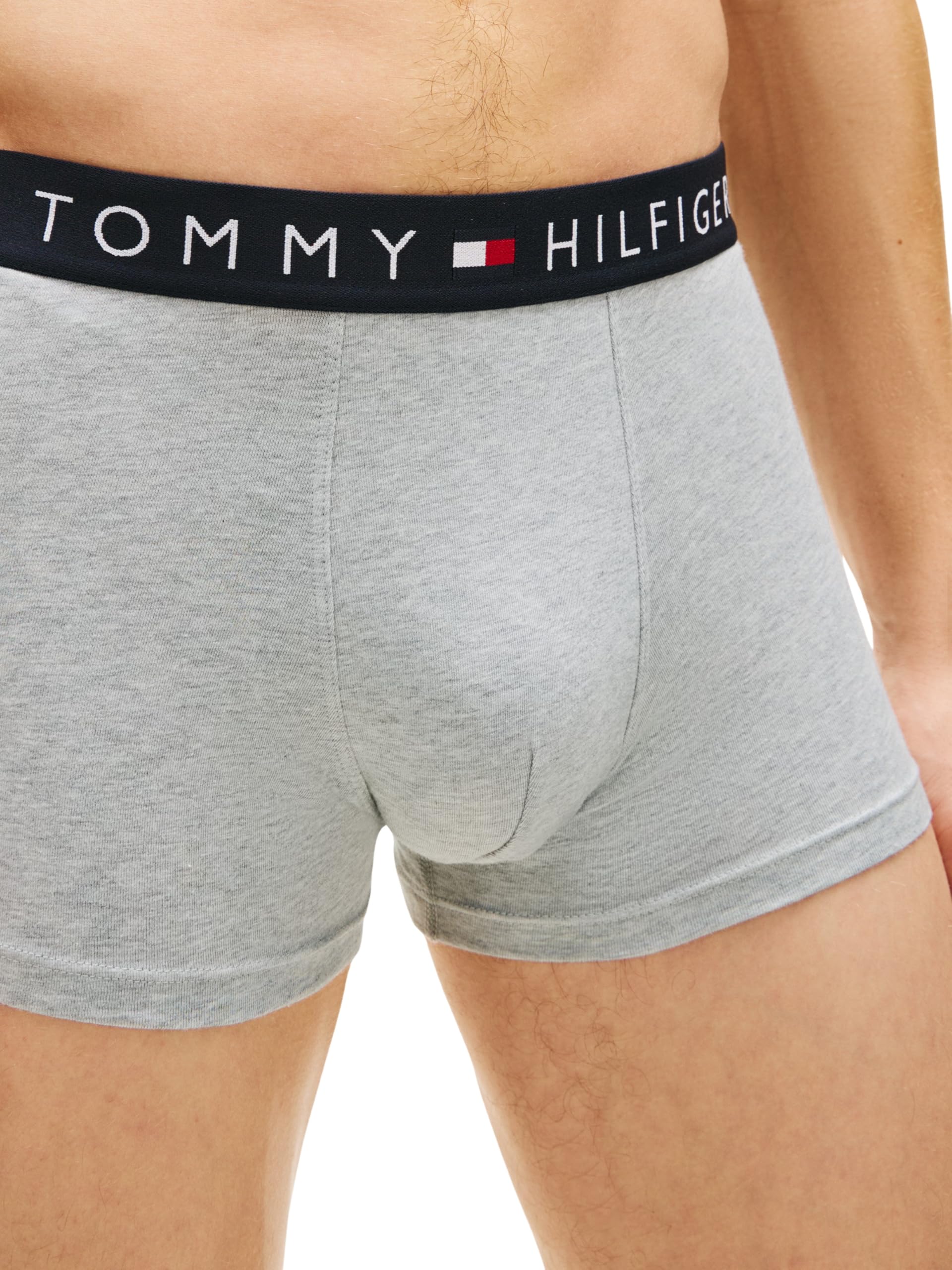 Tommy Hilfiger Męskie bokserki 3P UM0UM03400, beżowy, L, Beżowy (szary Htr/Szary Htr/Szary Htr), L