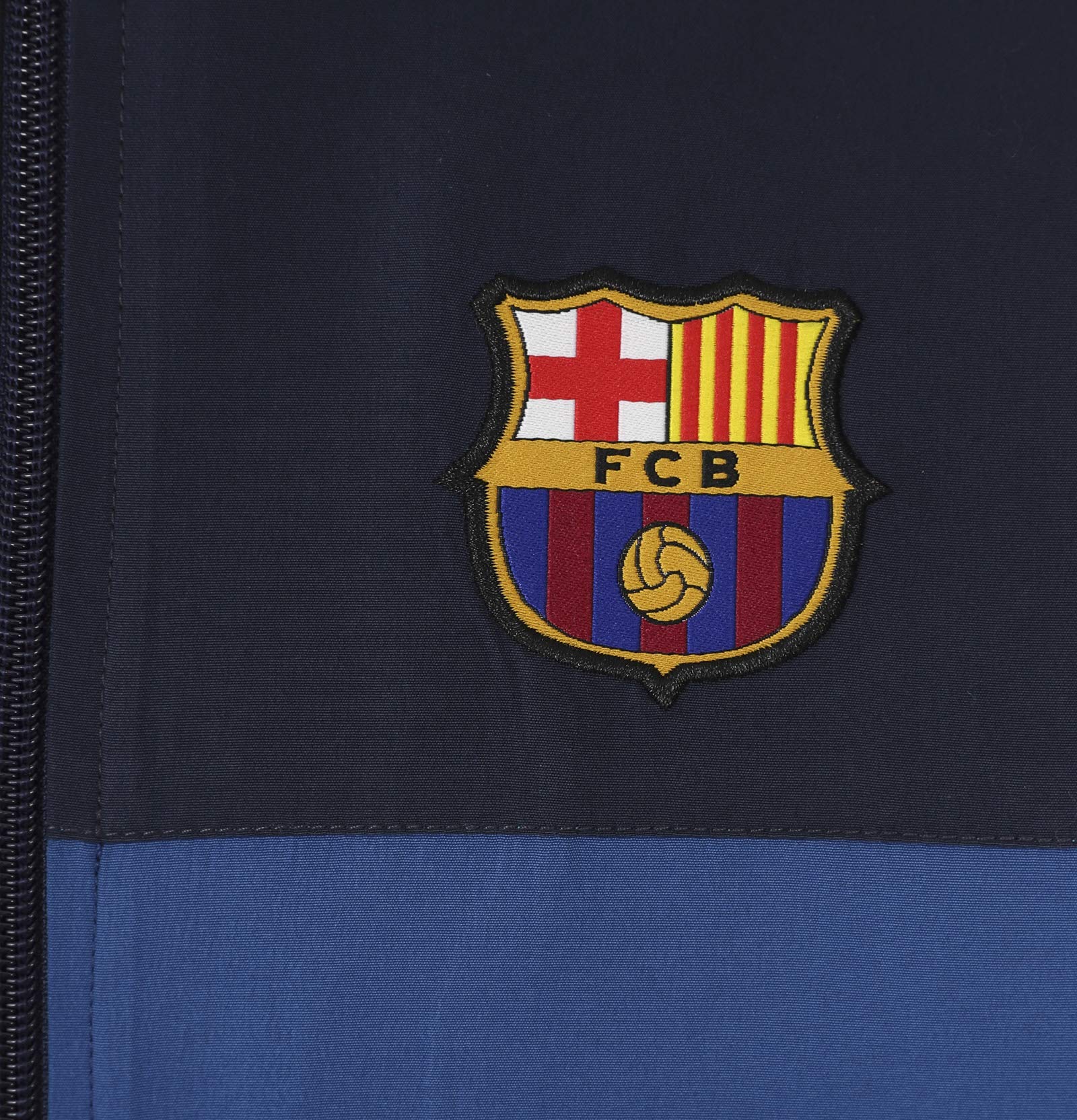 FC Barcelona - Jungen Trainingsanzug - Jacke & Hose - Offizielles Merchandise - Geschenk für Fußballfans - Navyblau - 8-9 Jahre