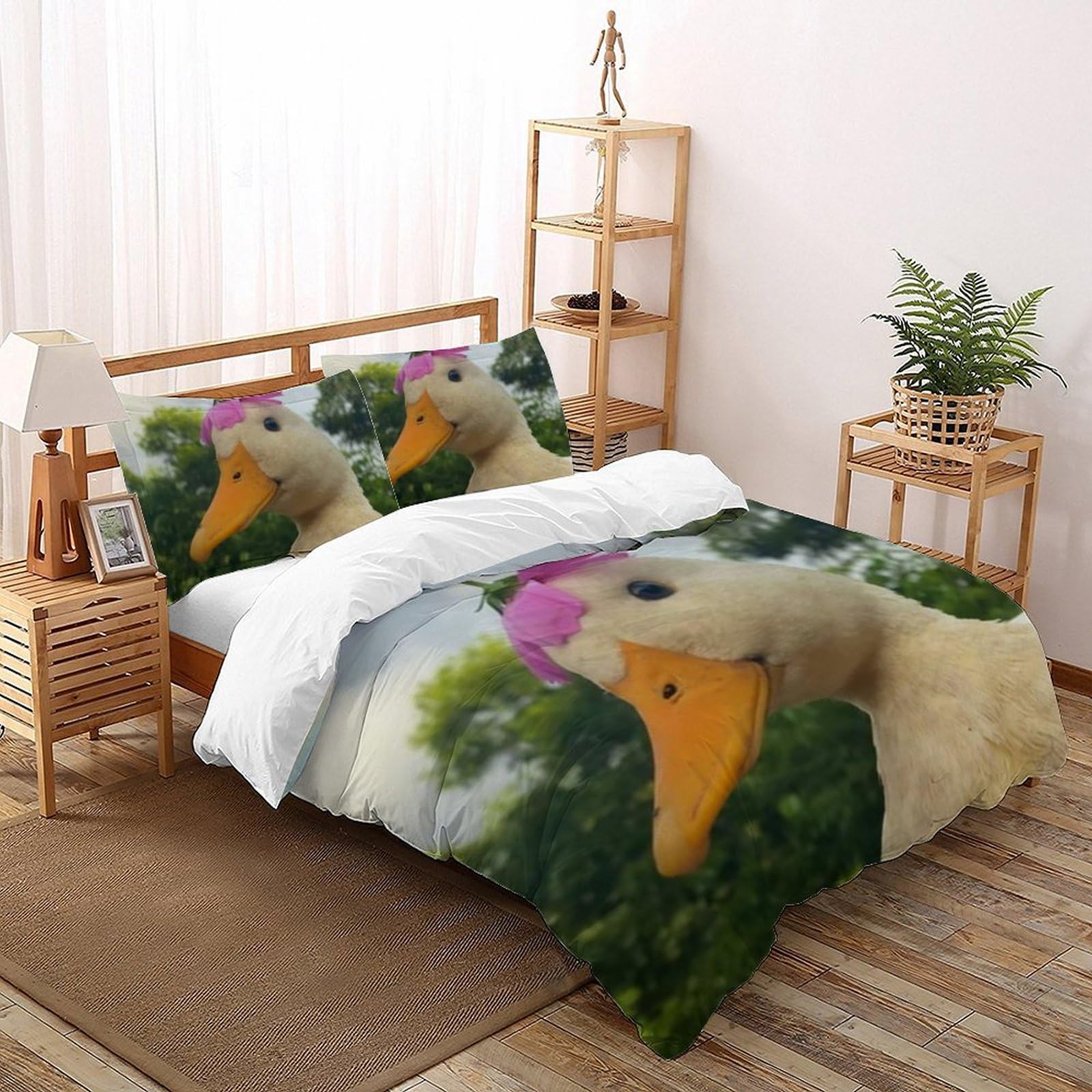Housse de couette animaux pour chambre de filles King