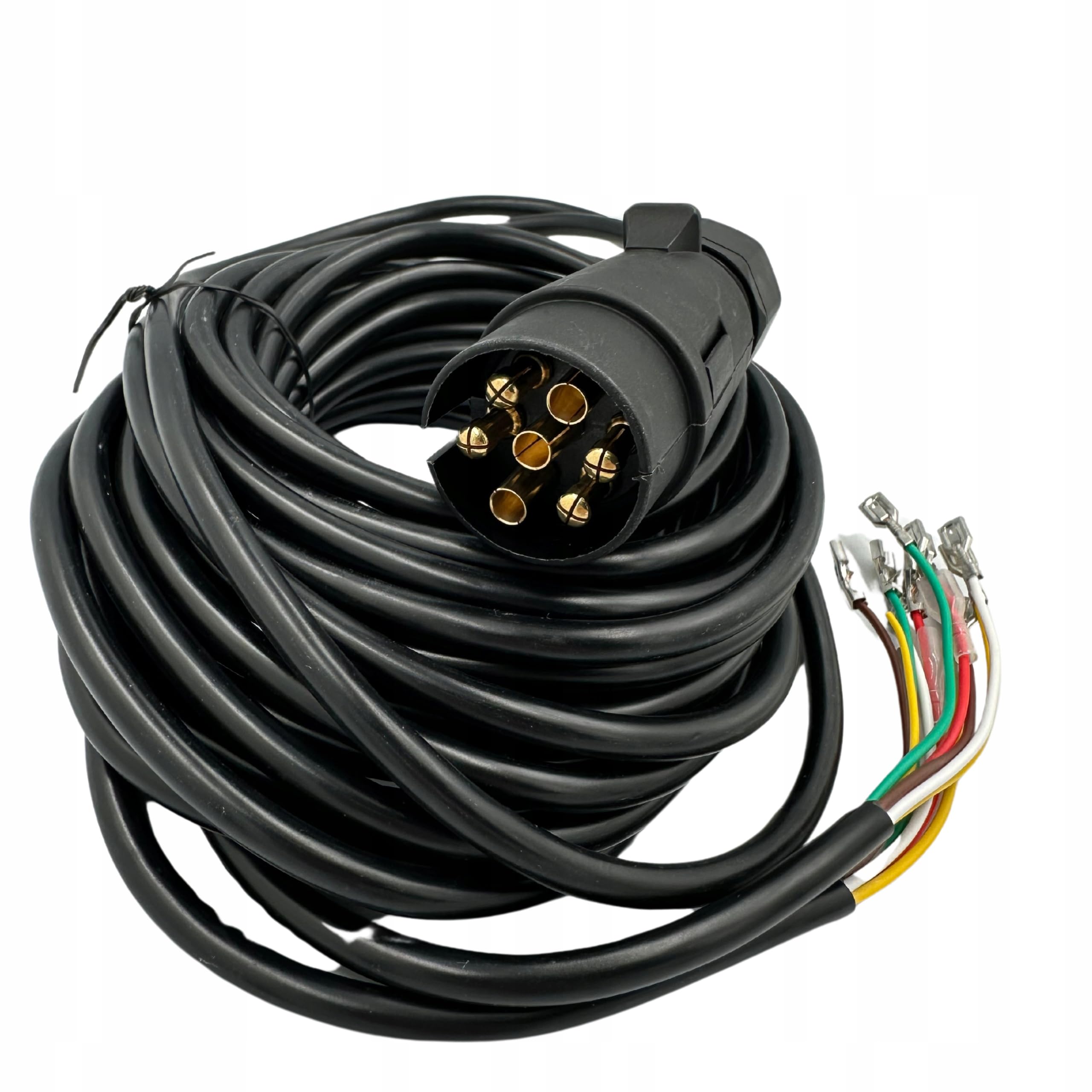 Web Truck LKW-Anhänger-Kabelsatz 5 m 7-poliger Anhänger-Licht-Rücklicht-Kabelbaum für Anhänger PKW-Anhänger