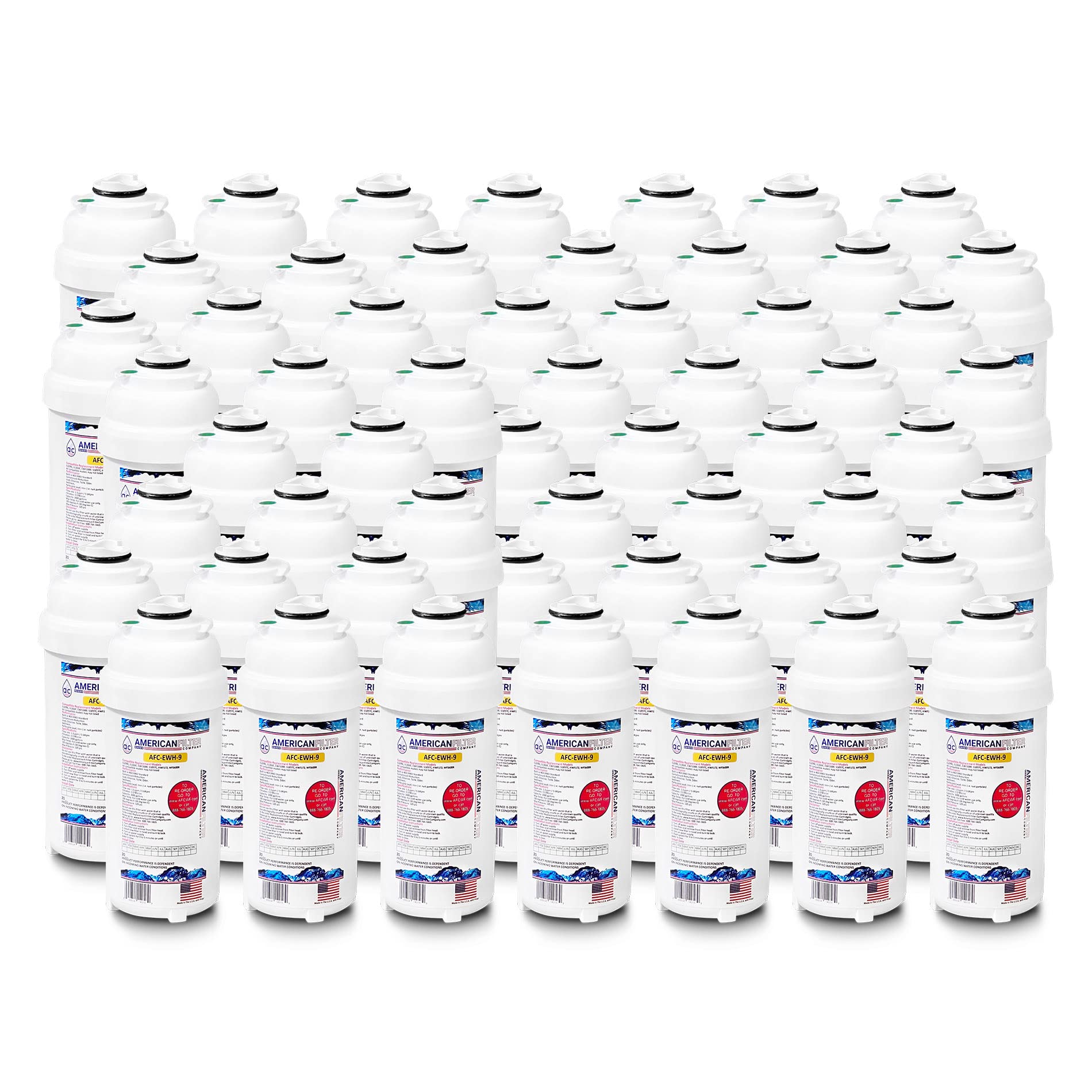 AFC Brand, water filter, Model # AFC-EWH-9, Compatible with HTVZDPV-WF,HTVZDSS NF,HTVZDSS WF,HTVZDSS-NF,HTVZDSS-WF - 48 Pack
