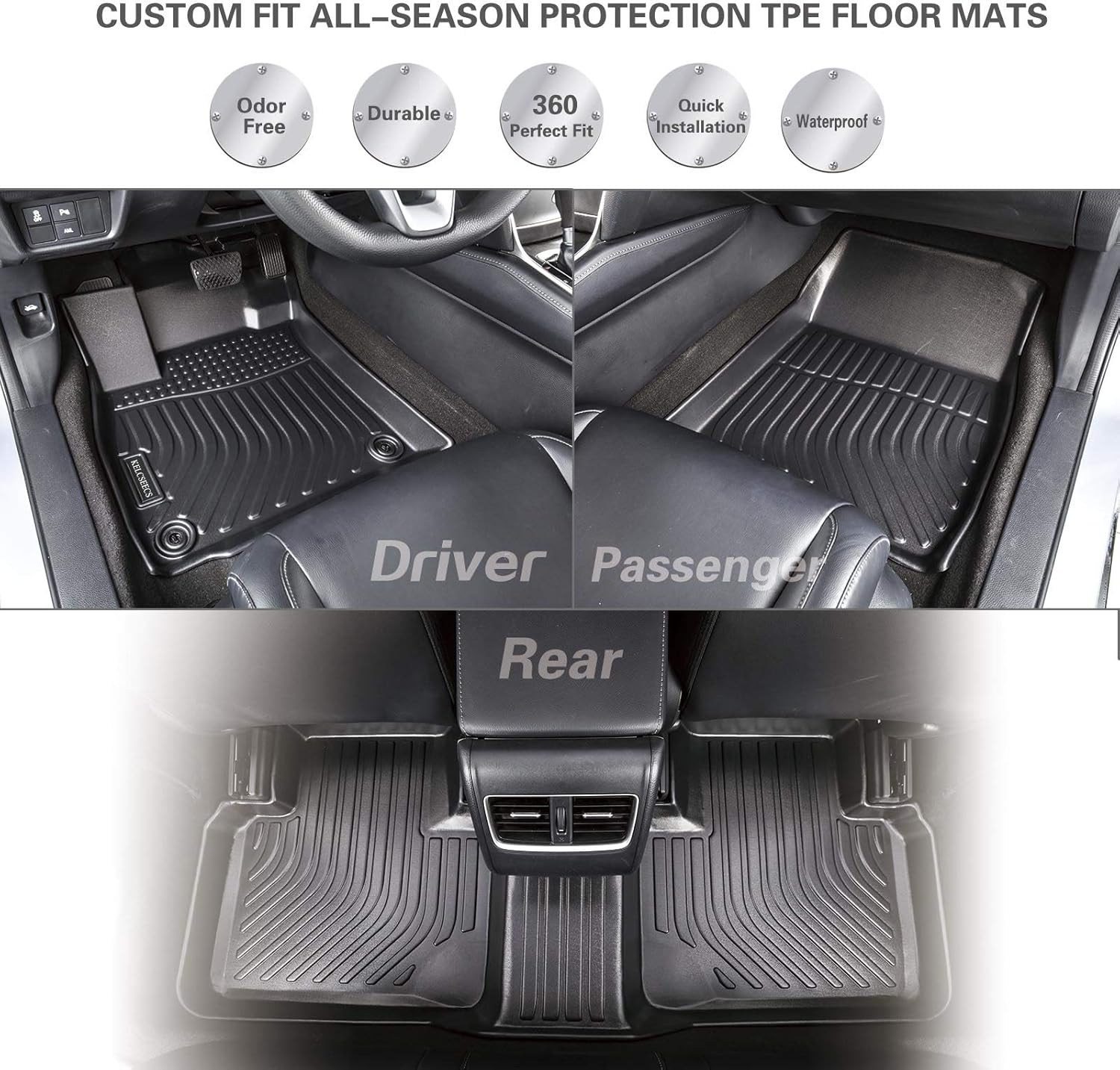 Exсluѕіvе Dіѕсоunt 90% Prісе KELCSEECS Floor Mats Custom for Volvo XC40 2019 2020 2021 2022 Not Recharge Waterproof Car Mats All Weather Guard Odorless heavy duty Automotive Floor Liners Accessories Front& Rear Row Full Set Black