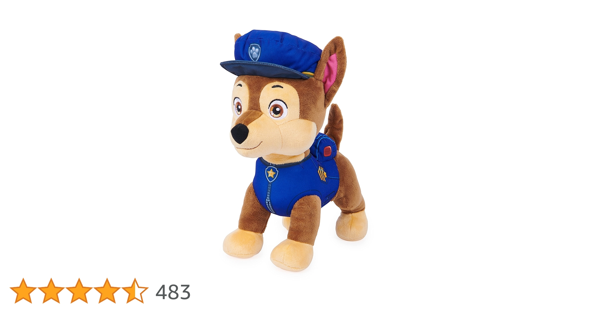 Paw Patrol Talking Chase 30.5-cm-tall Interactive Plush Toy With Sounds