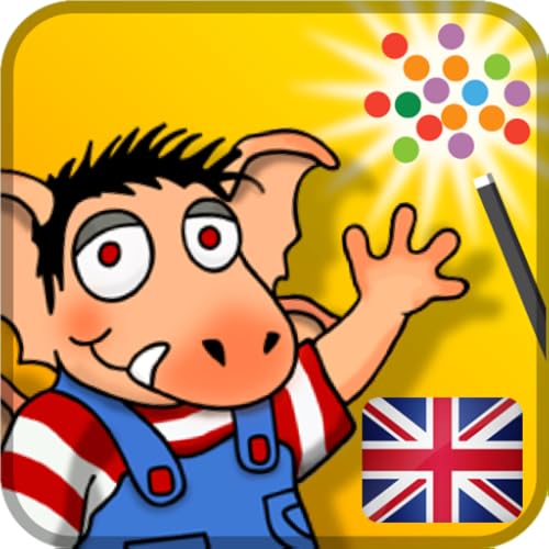 UK-Little Monster At School - interactive storybook in British English and French