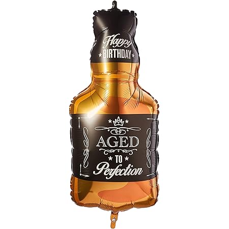 Betallic Aged To Perfection Whisky Forme Bouteille 34 Pouce Ballon Aluminium Amazon Fr Cuisine Et Maison