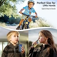 Vista 6 de Walkie Talkies para niños, juguetes para niñas de 5 a 13 años, linterna LED, VOX, recargable, fácil de usar, walkie talkies para niños, regalos