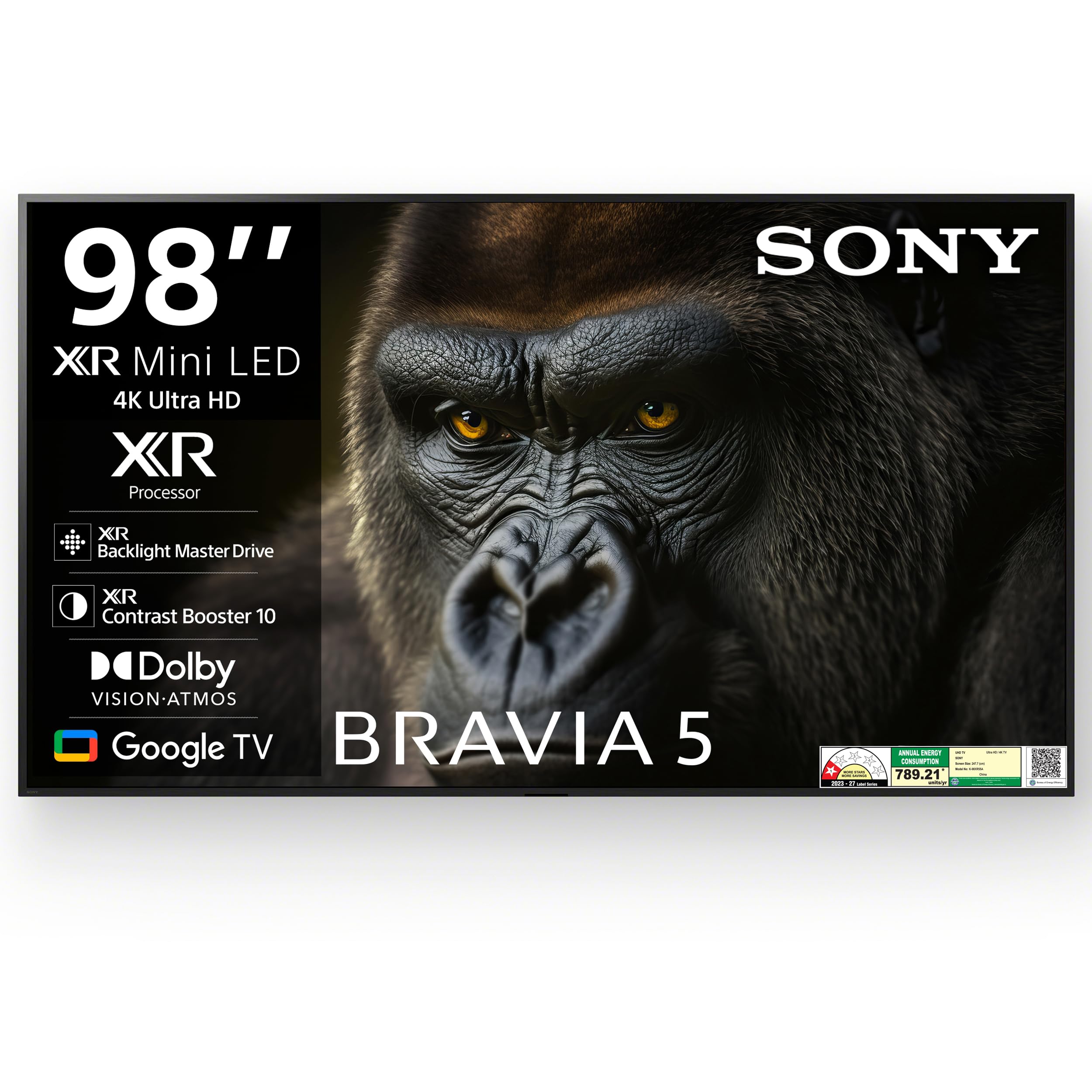 Sony 248 cm (98 inches) BRAVIA 5 Series 4K Ultra HD Smart Mini LED Google TV K-98XR55A-image-48