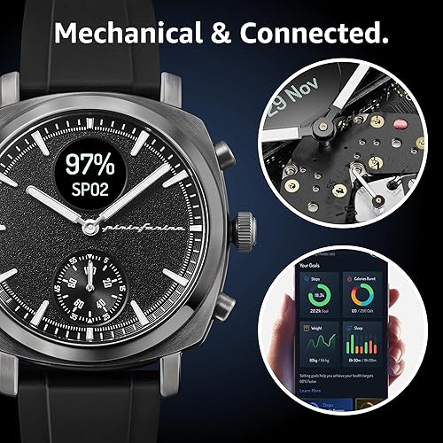 Miniatura 2 de pininfarina Sport Senso Smart Watch, monitoreo de frecuencia cardíaca, rastreador de fitness, correa FKM, monitoreo del sueño, rastreador GPS,