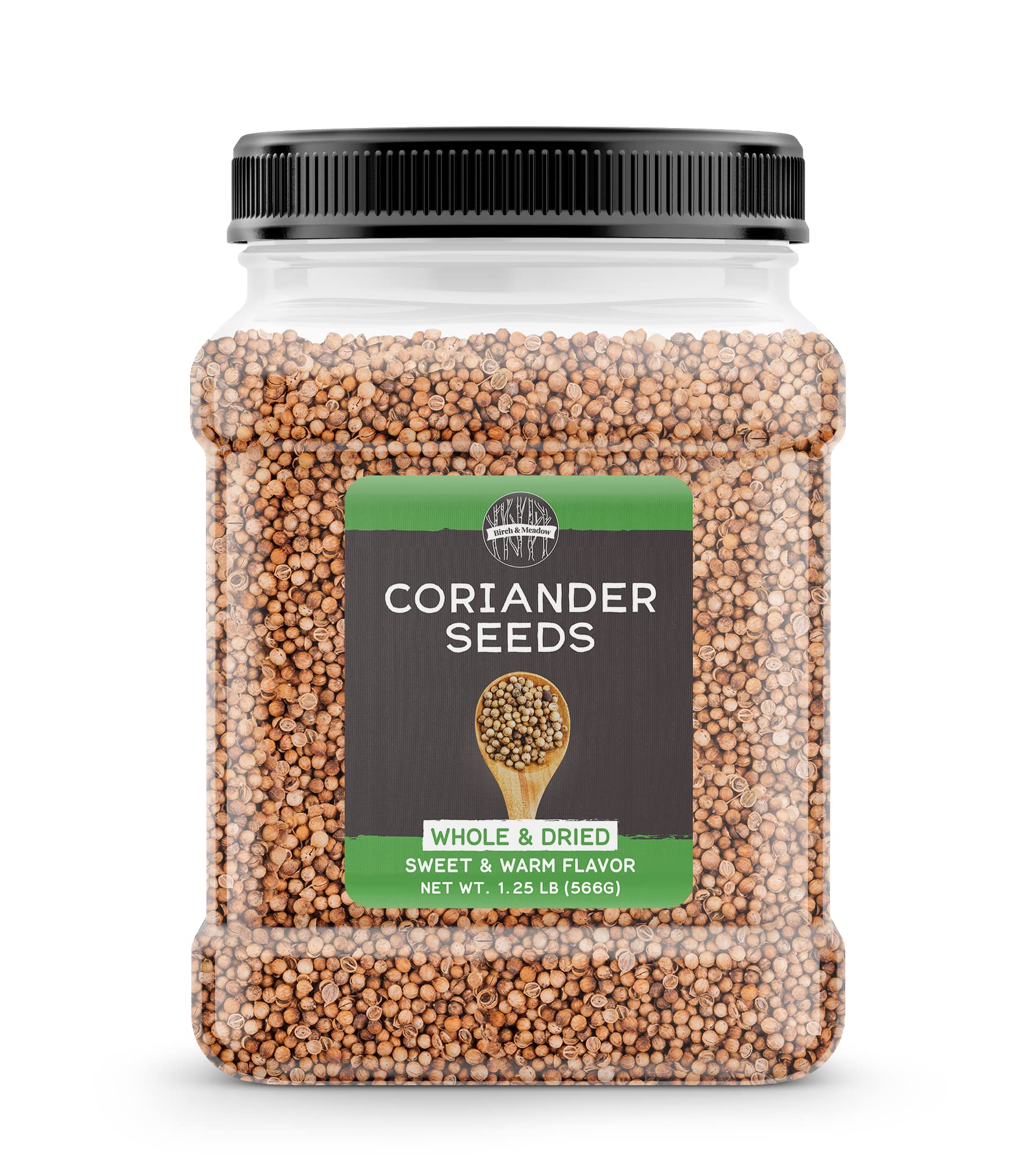 Birch & Meadow 1.25lb of Whole Coriander Seeds, Light Sweet Flavor, Dry Rubs & Pickling