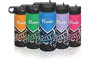 Personalized Cheerleader Water Bottles for Girls