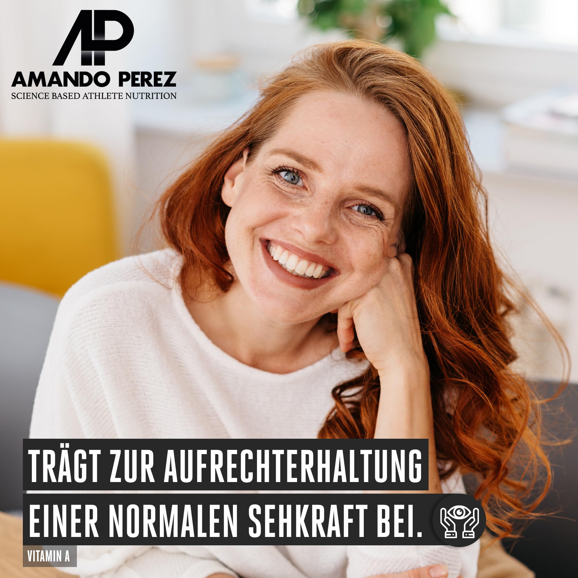 Amando Perez Beta Tan+ Bräunungskapseln Hochdosiert 50.000 I.E. – 180 Softgels – Natürliches Beta Carotin aus Dunaliella salina – Provitamin A – Vegan – Vorrat für 720 Tage