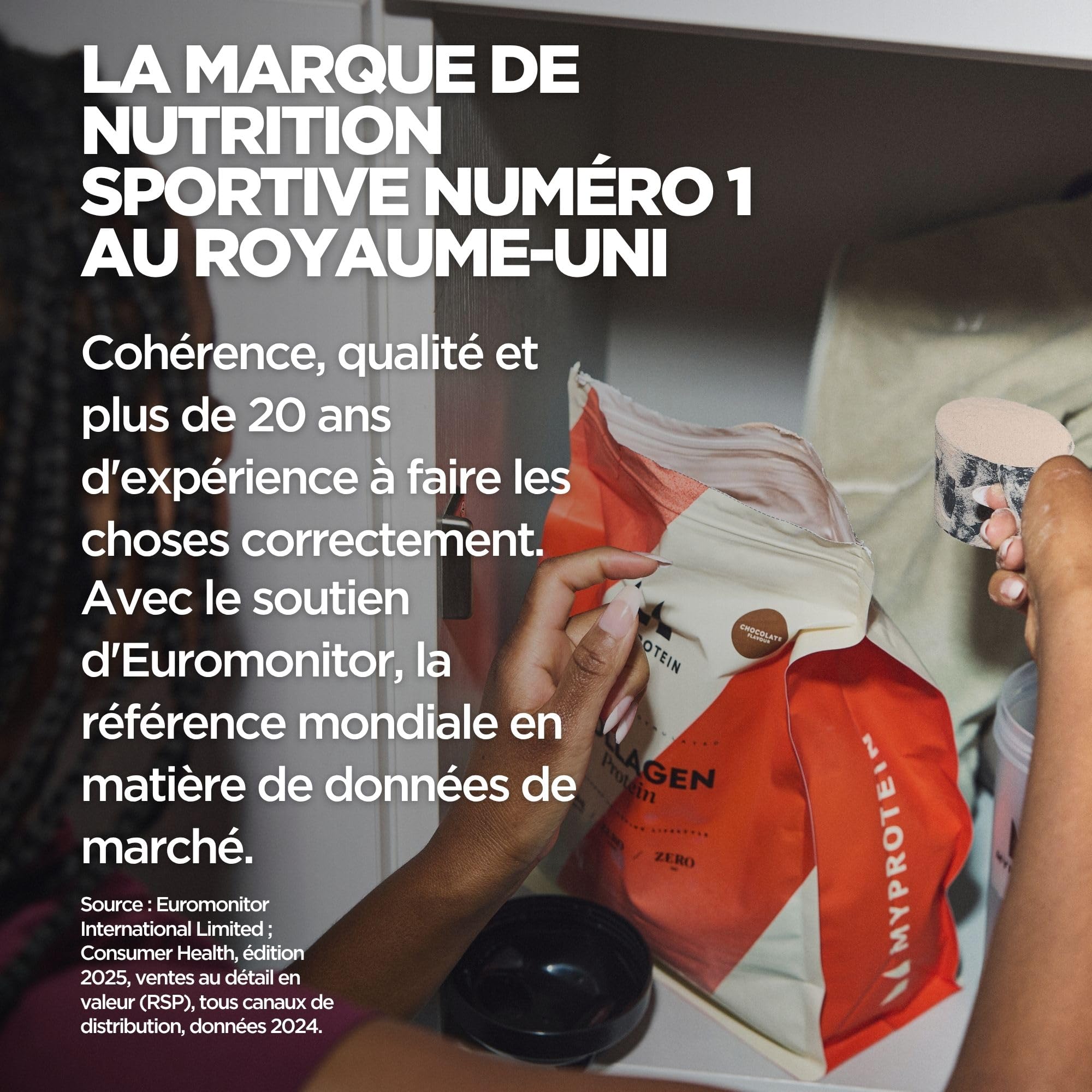 Poudre de protéines de collagène Myprotein | Chocolat 1 kg | Jusqu'à 26 g de protéines par portion | 98% de peptides de collagène bovin hydrolysé | Sans sucre ni matières grasses