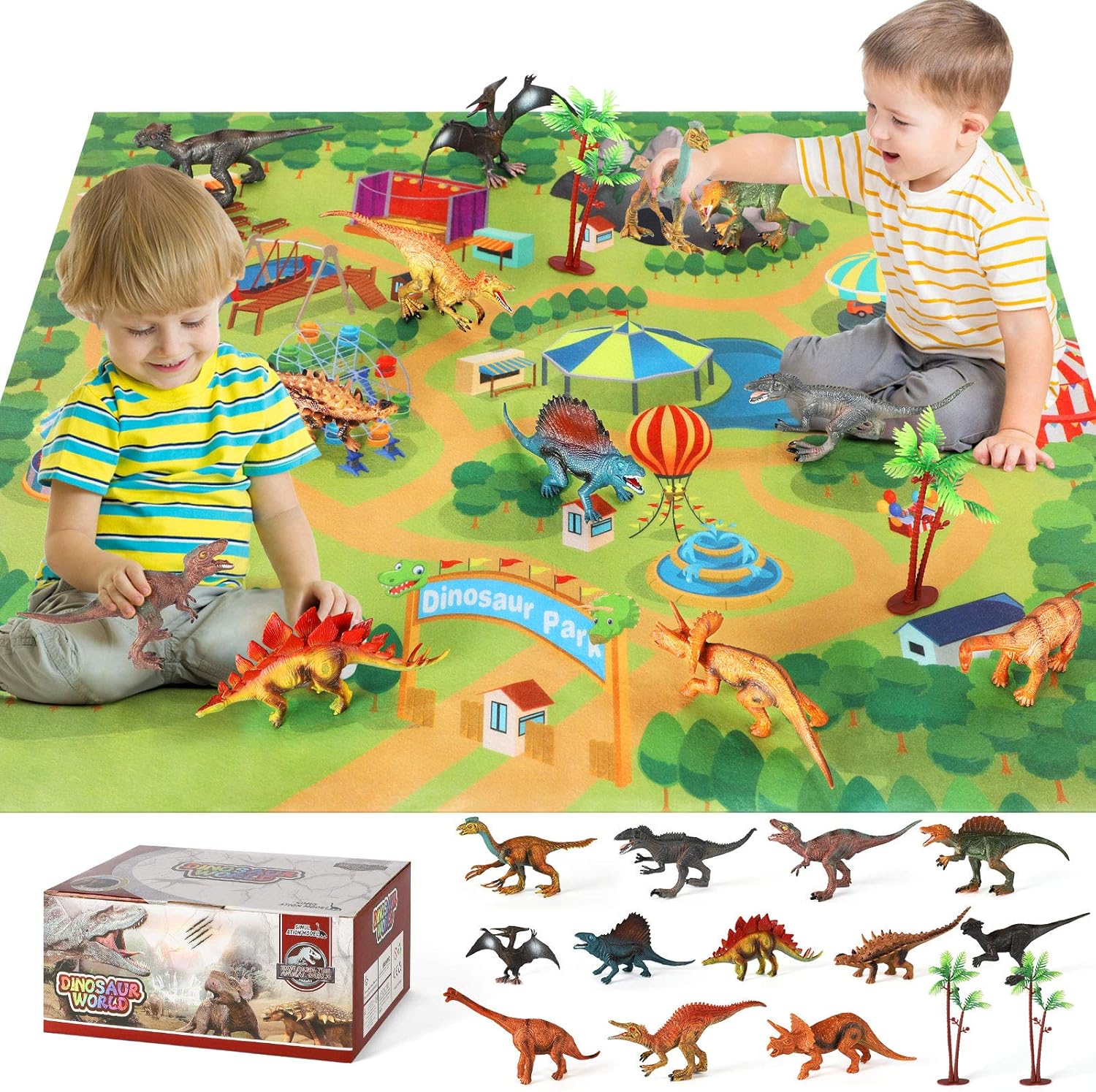 Dinosaur Toys 12 Realistic Dinosaur Figures, Activity