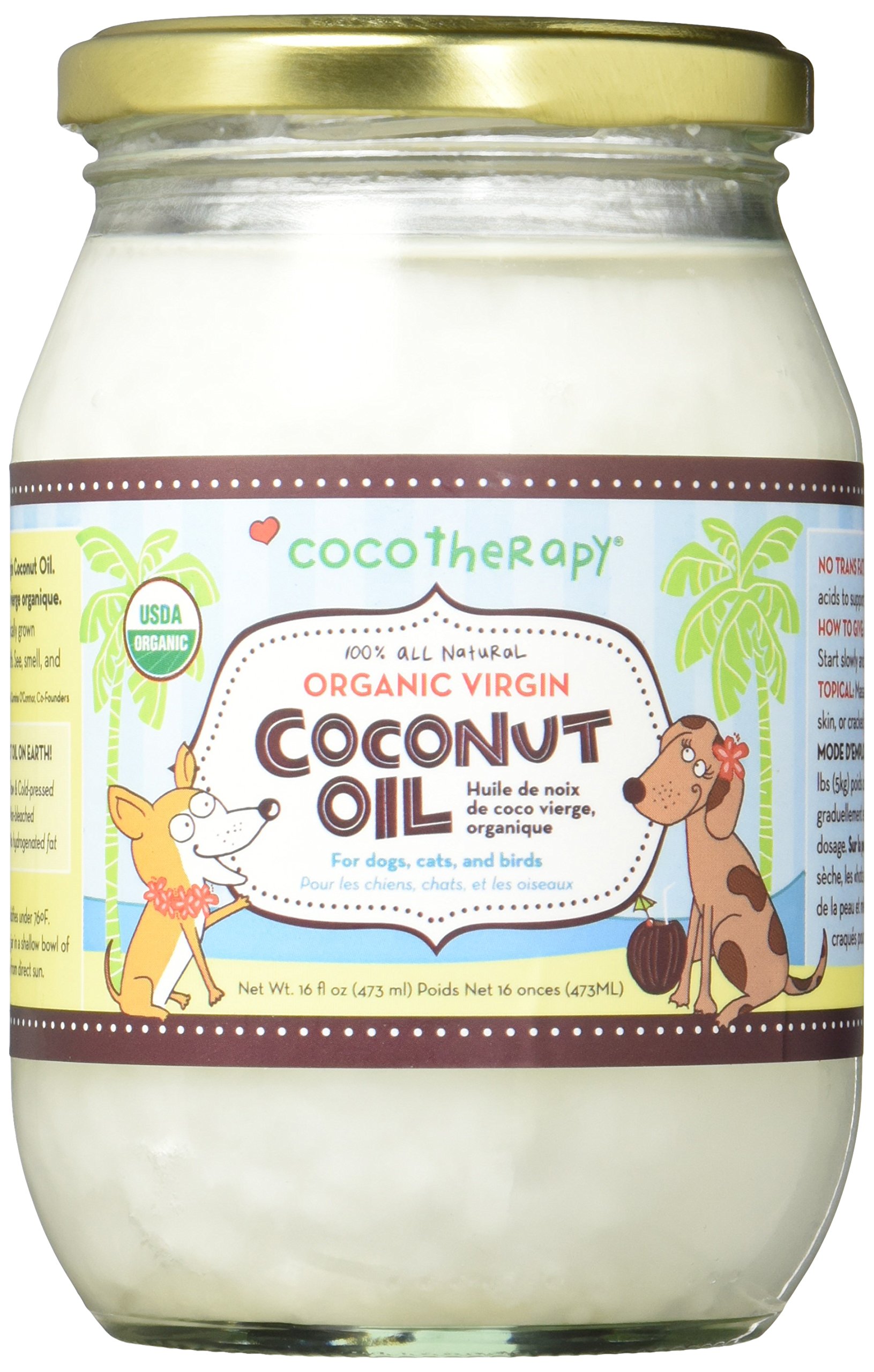 CocoTherapyCtt-0001-16 1 Piece Virgin Coconut Oil, 16 Oz
