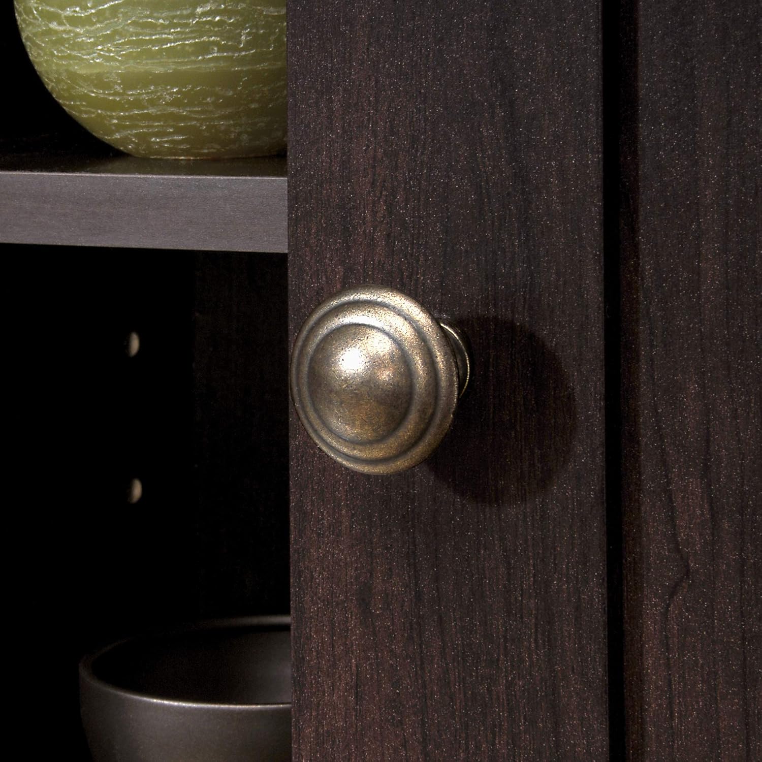 One-Day Sale: Up to 70% Off Sauder Peppercorn Wall Cabinet, L: 23.31 x W: 7.56 x H: 24.57, Cinnamon Cherry Finish