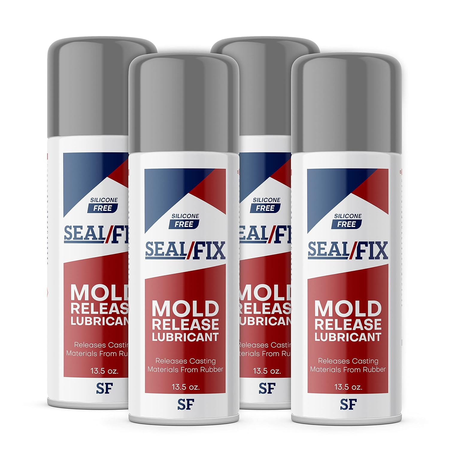 Seal/Fix Non Silicone Mold Release Spray (4 x 13.5 fl oz) Aerosol Release Agent for Epoxy Resin