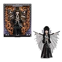 Monster High - Elvira Signora delle Tenebre, bambola da collezone con abito nero in pelle sintetica