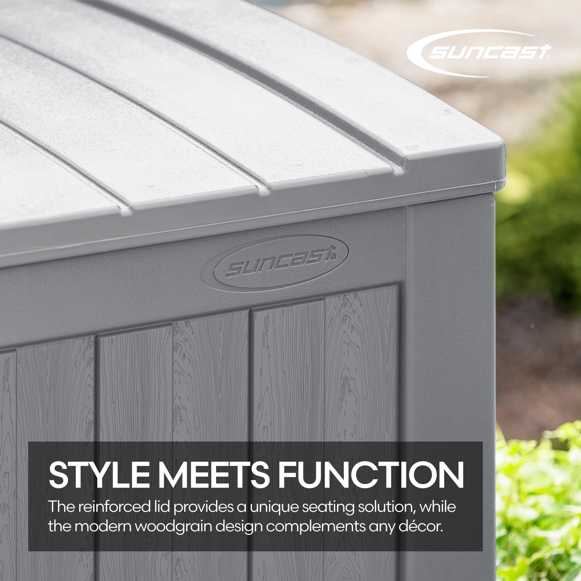 Suncast Deck Box - 134 Gallon Outdoor Storage -5