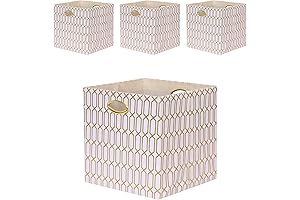 White and Gold Storage Box: Organize with Style