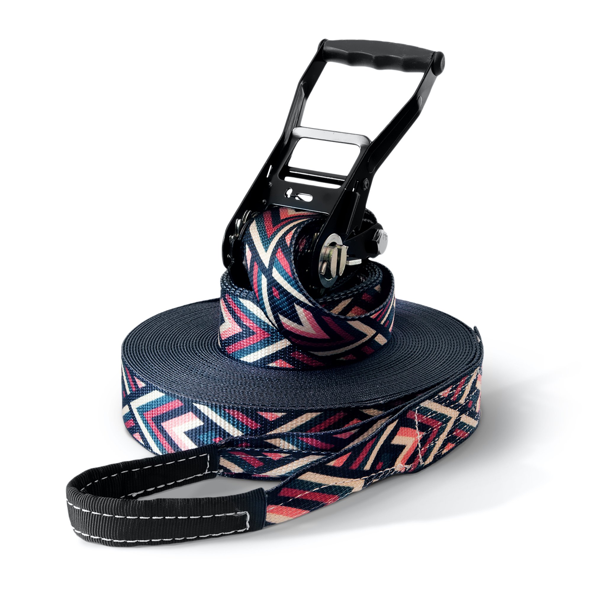 Secoroco Slackline Striving Set, 25 Metre Length, Complete Set for Children, Beginners, Advanced and Professionals, Includes Carry Bag