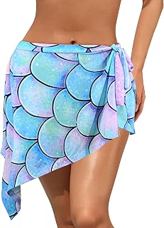 Watermelon Women Swimsuit Cover Ups Beach Bikini Wrap Sarong Bathing Suit Short Skirt For Swimwear