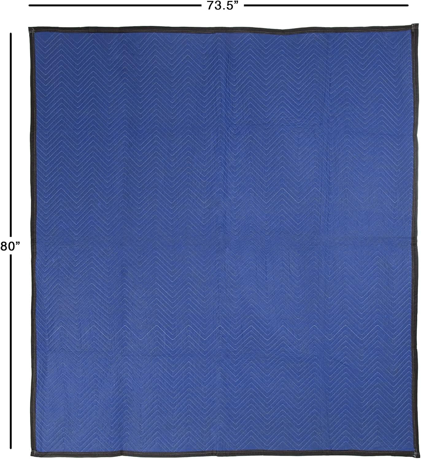 Dallas Packaging Supply 12 Supreme & Moving Blankets 80" x 72" (85 lb/dz Weight) Quilted Shipping Furniture Pads Cotton/Polyester Blend Fabric and Royal Blue in Color