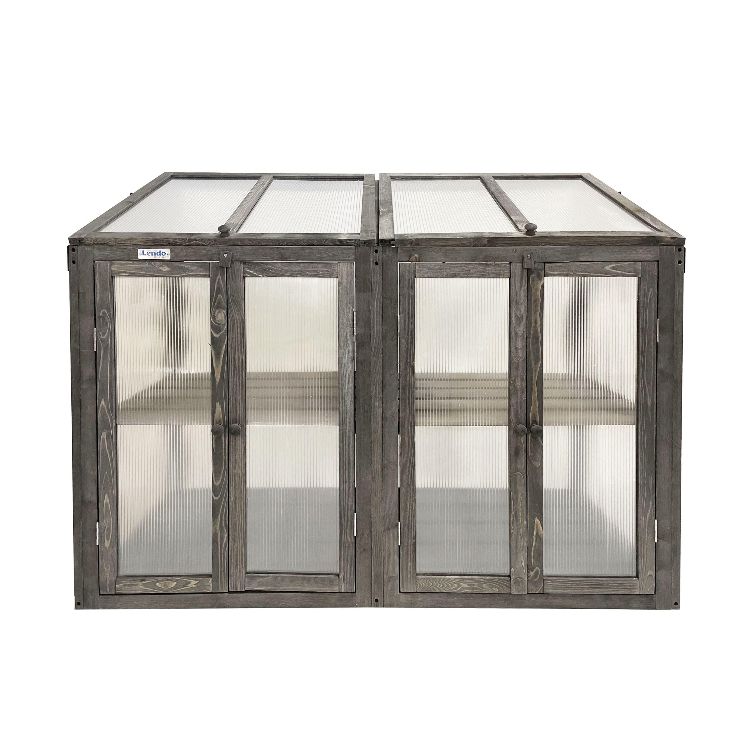 Szklarnia - Szklarnia - Szklarnia - Szklarnia - Szklarnia - Szklarnia - 120 x 49 x 97,5 cm - Drewno świerkowe z płytami PC - szara