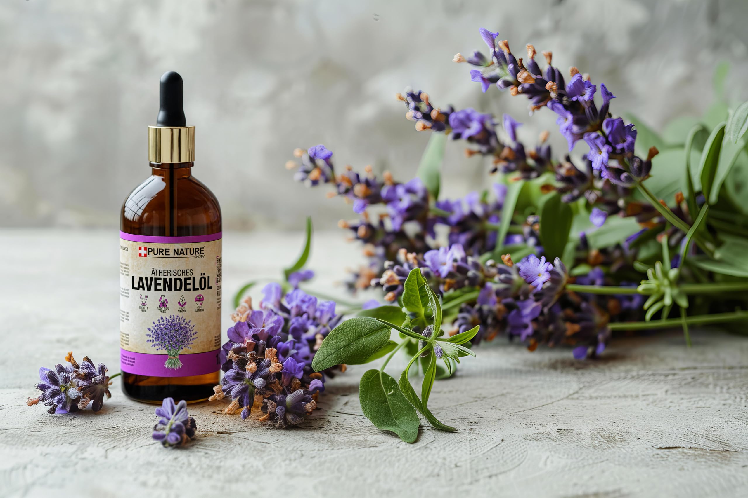 CHOSA Ätherisches Öl Lavendel 1000ml | 100% Natürliches Duftöl für Diffuser Aromatherapie, Luftbefeuchter, Sauna & Massage, Intensiver Raumduft
