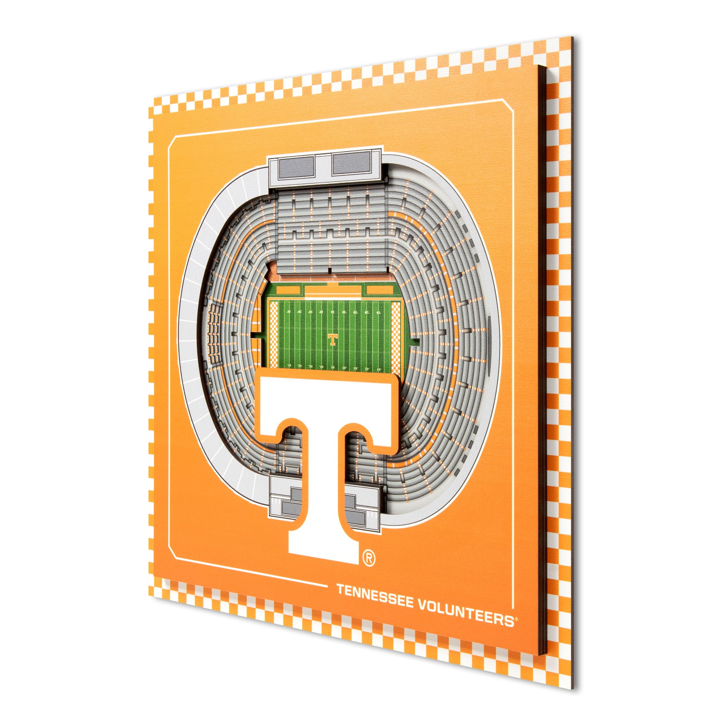 YouTheFan Officially-licensed NCAA Stadium Series 3D Wall Art - multi-layer team stadium replica, detailed sports fan gift, indoor decor