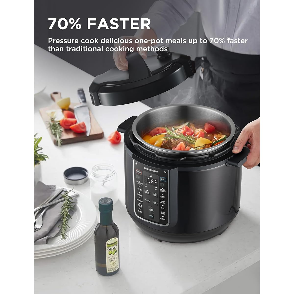 $15/mo Finance Midea 12-in-1 Electric Pressure Cooker, Quarts