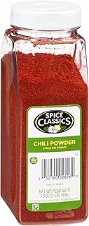 Best Spice Classics Chili Powder, 16 oz - One 16 Ounce Container of Ground Chili Powder Made from Chili Peppers, Oregano, and Garlic Perfect for Mexican or Southwest-Inspired Dishes Review 