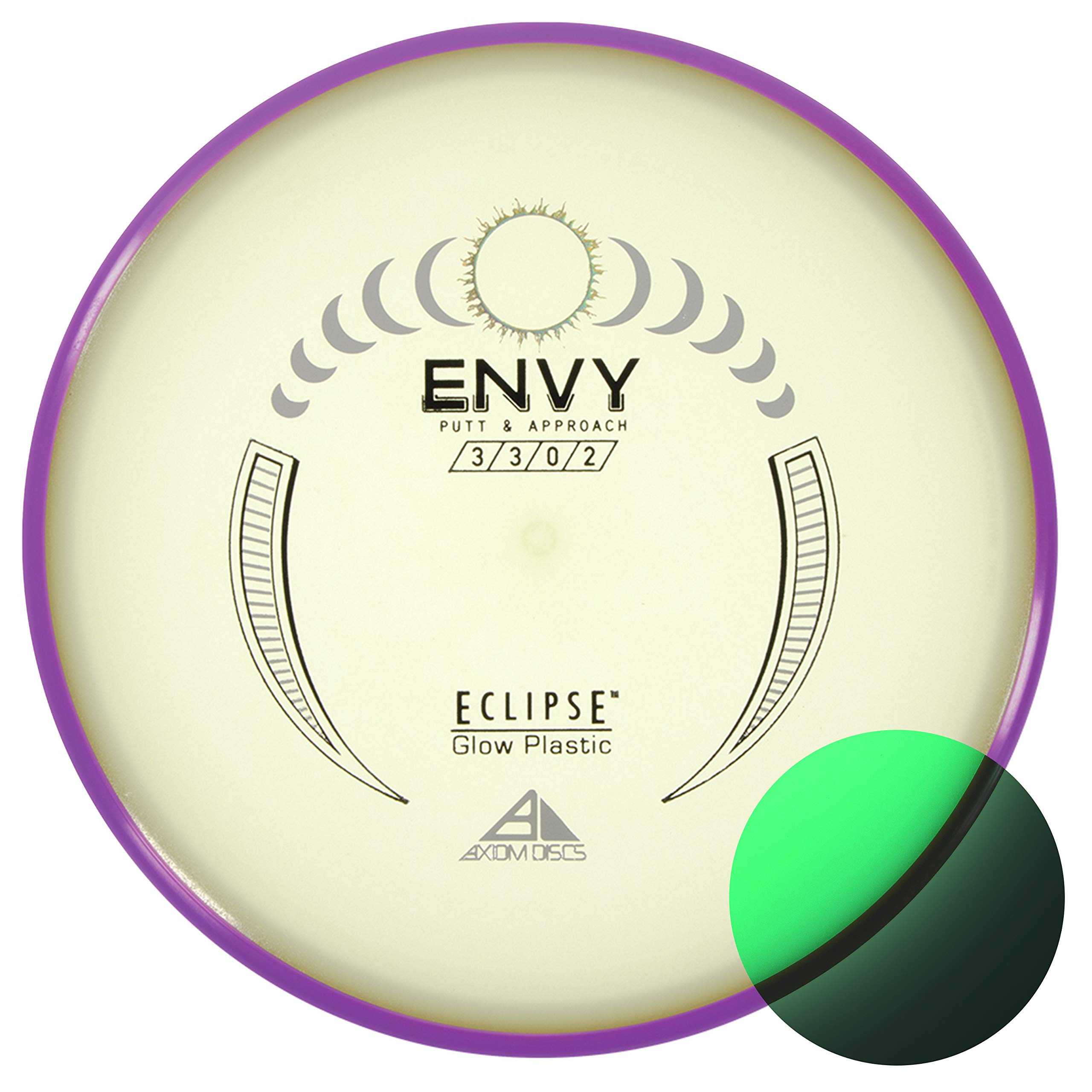 Axiom Discs Eclipse Glow 2.0 Envy Disc Golf Putter (Colors May Vary)
