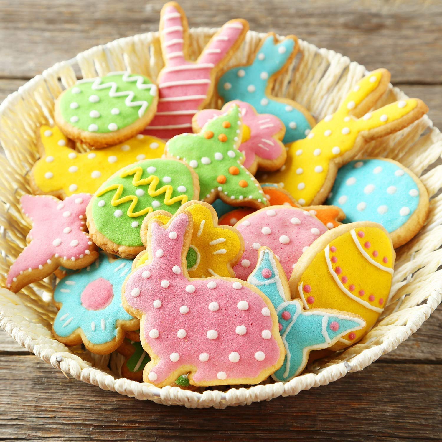 Linkbro Ausstecher Ostern [12 Stück ], 304 Edelstahl Ausstechförmchen Ostern Plätzchen Ausstecher Hase Eier zum Ausstechen von Plätzchen, Keksen, Fondant Küche, Haushalt & Wohnen