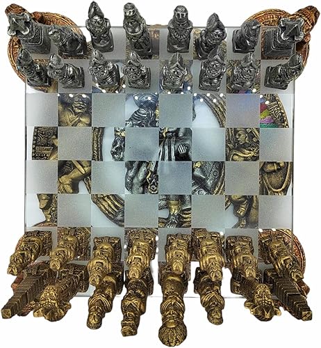 Miniatura 3 de MORIN Tema de Ajedrez Prehispánico 11.8 in Largo