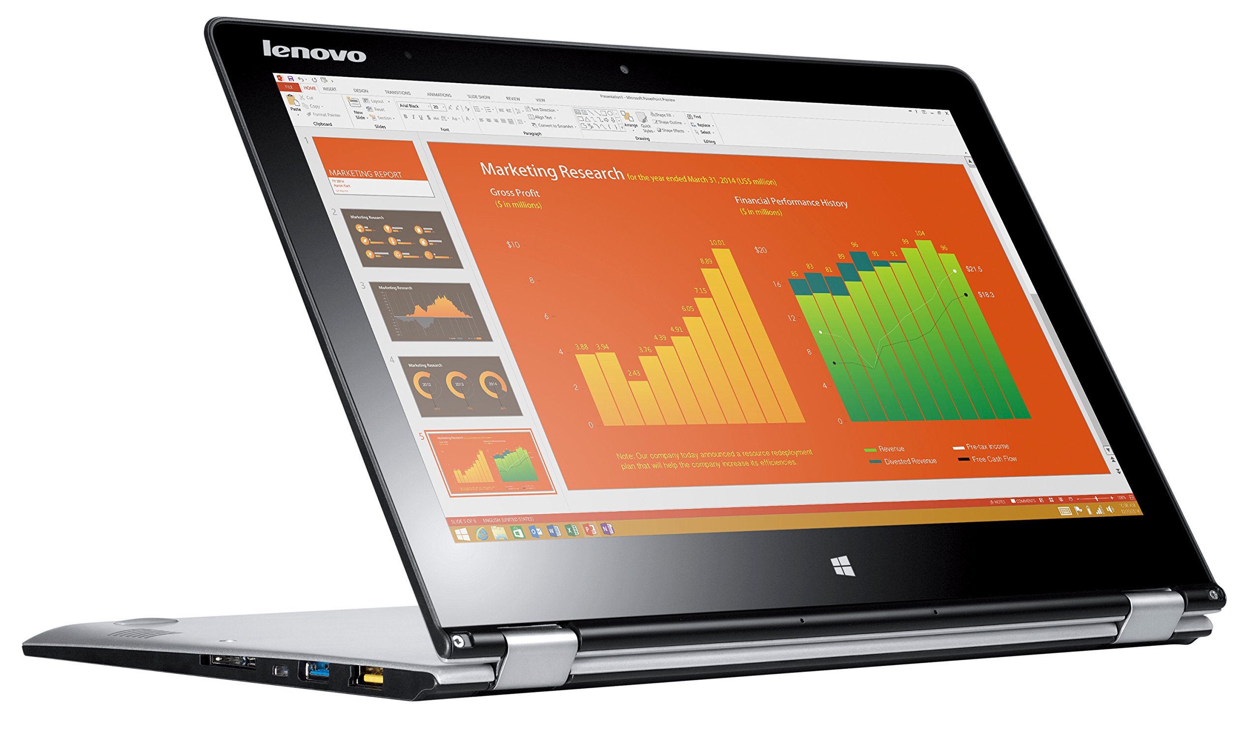 Lenovo YOGA 3 11 Ultrabook 11,6 pollici, Intel Core M - 5Y10C, 2.0GHz, 4GB di RAM, 128GB SSD, Intel HD Graphics , touch screen , Windows 8.1, Argento [Germania]