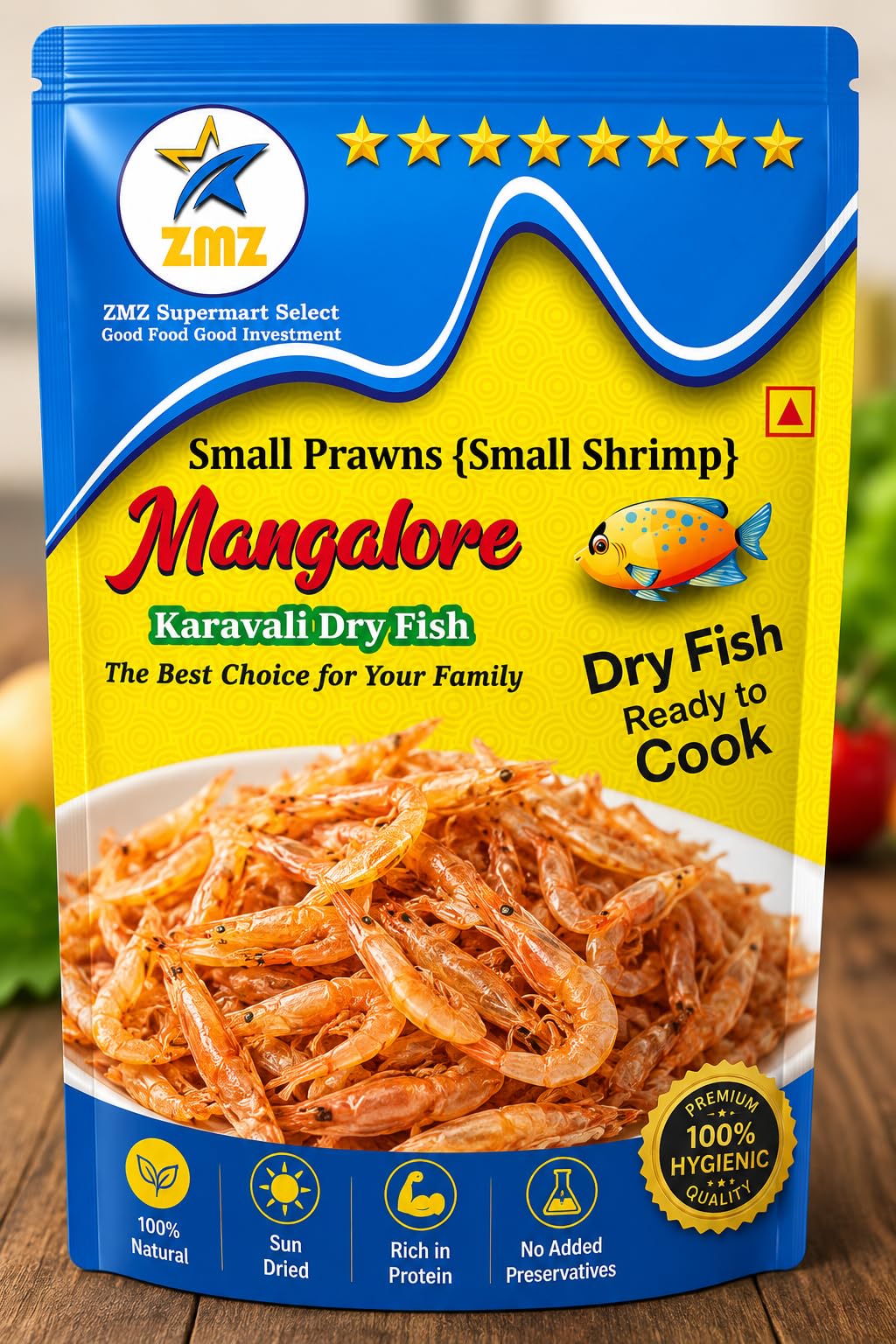 Dried Small Shrimp Fish Snack Rich in Protein Seafood Snack Natural Smoke Flavour Freshly 1kg Pack of 2-image-47