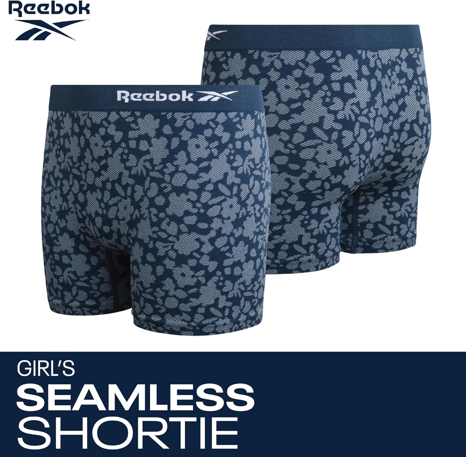 Reebok Girls Boyshorts - 3 Pack Stretch Performance Girls Underwear Panties Seamless Boyshorts with Soft Tag Free Waistband - Image 3