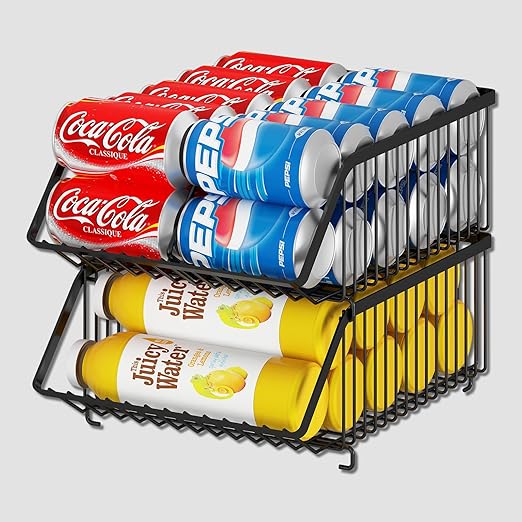 Wisdom Star 2 Pack Soda Can Organizer with Dividers
