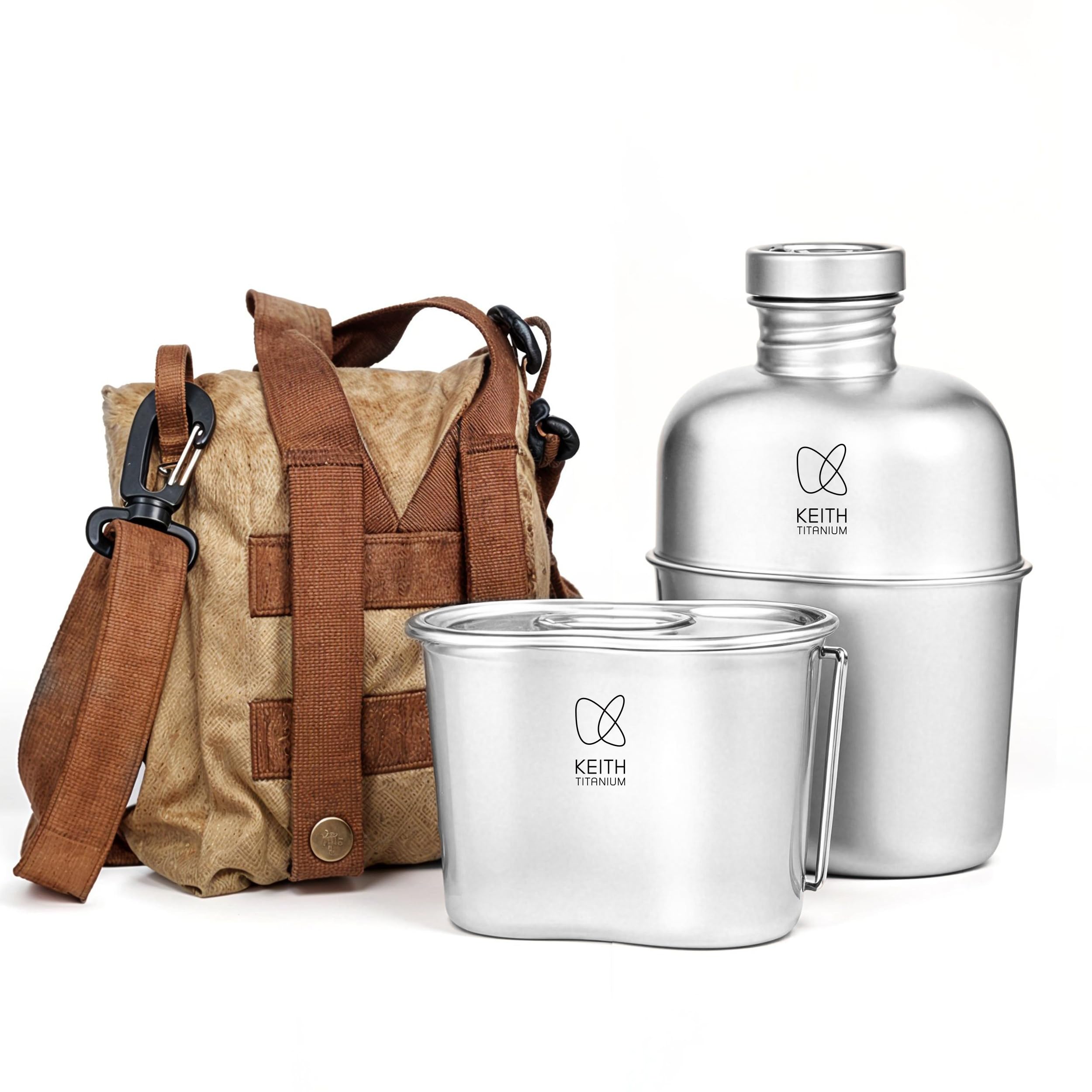 Gourde Militaire Cantine Avec étui ALICE – Armée, Randonnée, Pro-Force Olive