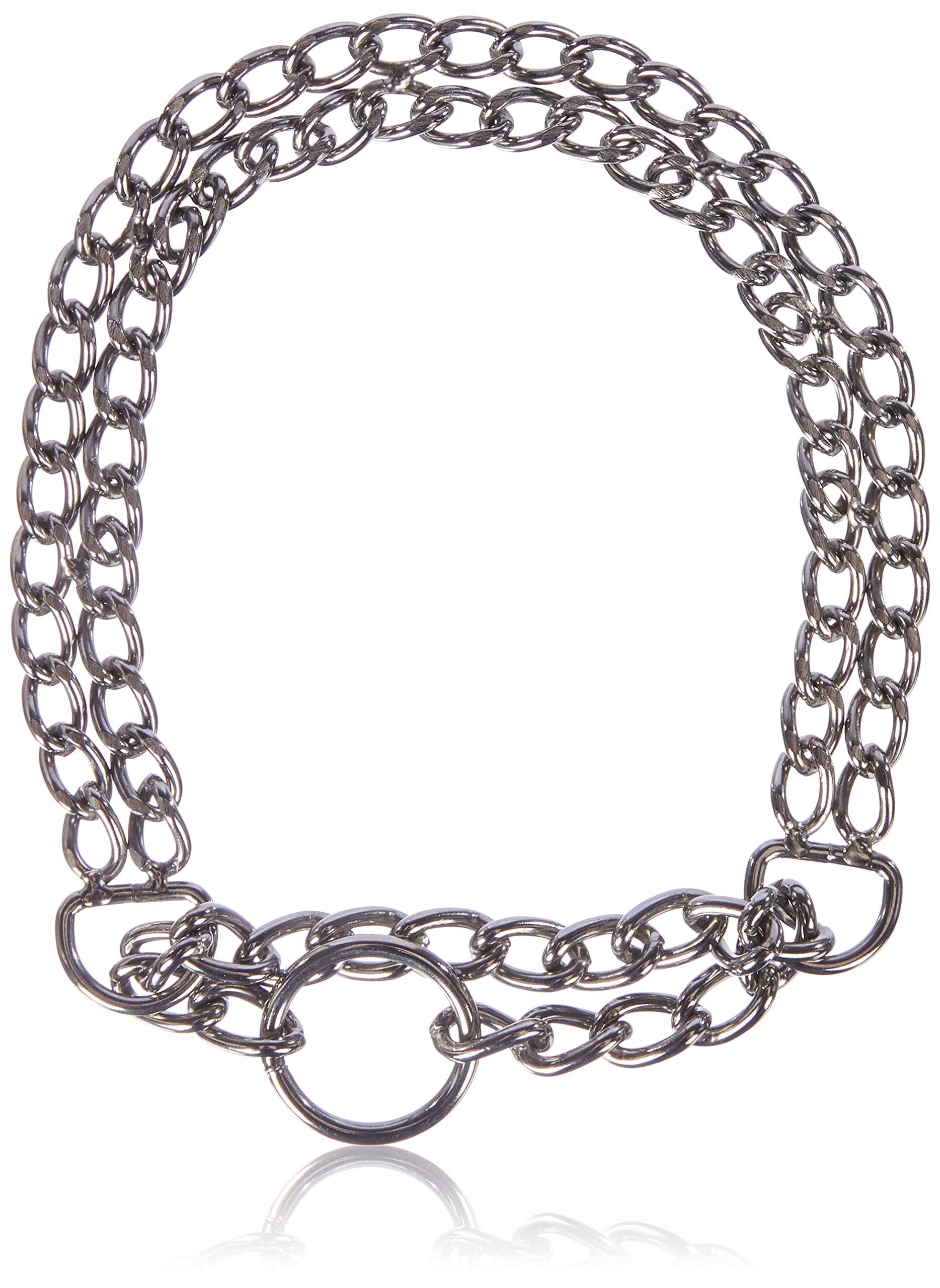 Voarge Hondenketting Roestvrij Staal - Kettingwurger Dubbele Rij 60 Cm
