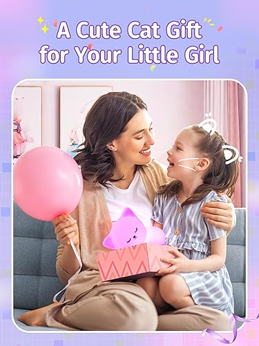 Miniatura 6 de Mubarek - Luz Nocturna para Niños, lámpara de luz nocturna atenuable de 16 colores, luz nocturna de silicona con control remoto para guardería de