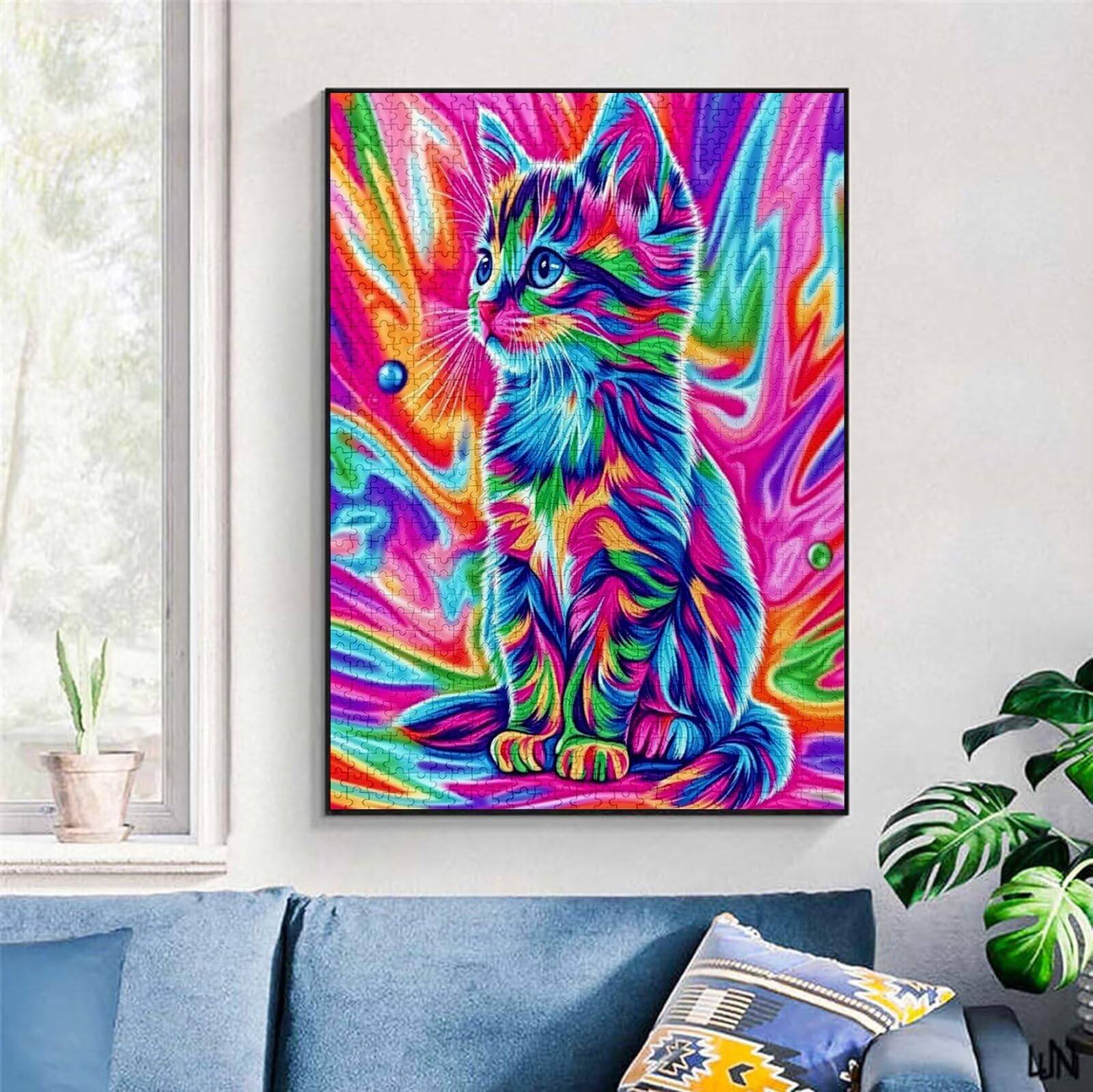 Puzzle 2000 Pezzi, 3 4 5 Anni Puzzle Gatto 6 7 8 Anni Giochi Educativi Sostenibili Con Motivi Per Adulti Da Gioco in Legno Di Alta Qualità Jigsaw Animale per Gioco Familiare, 2026 Regalo Natale H-8024