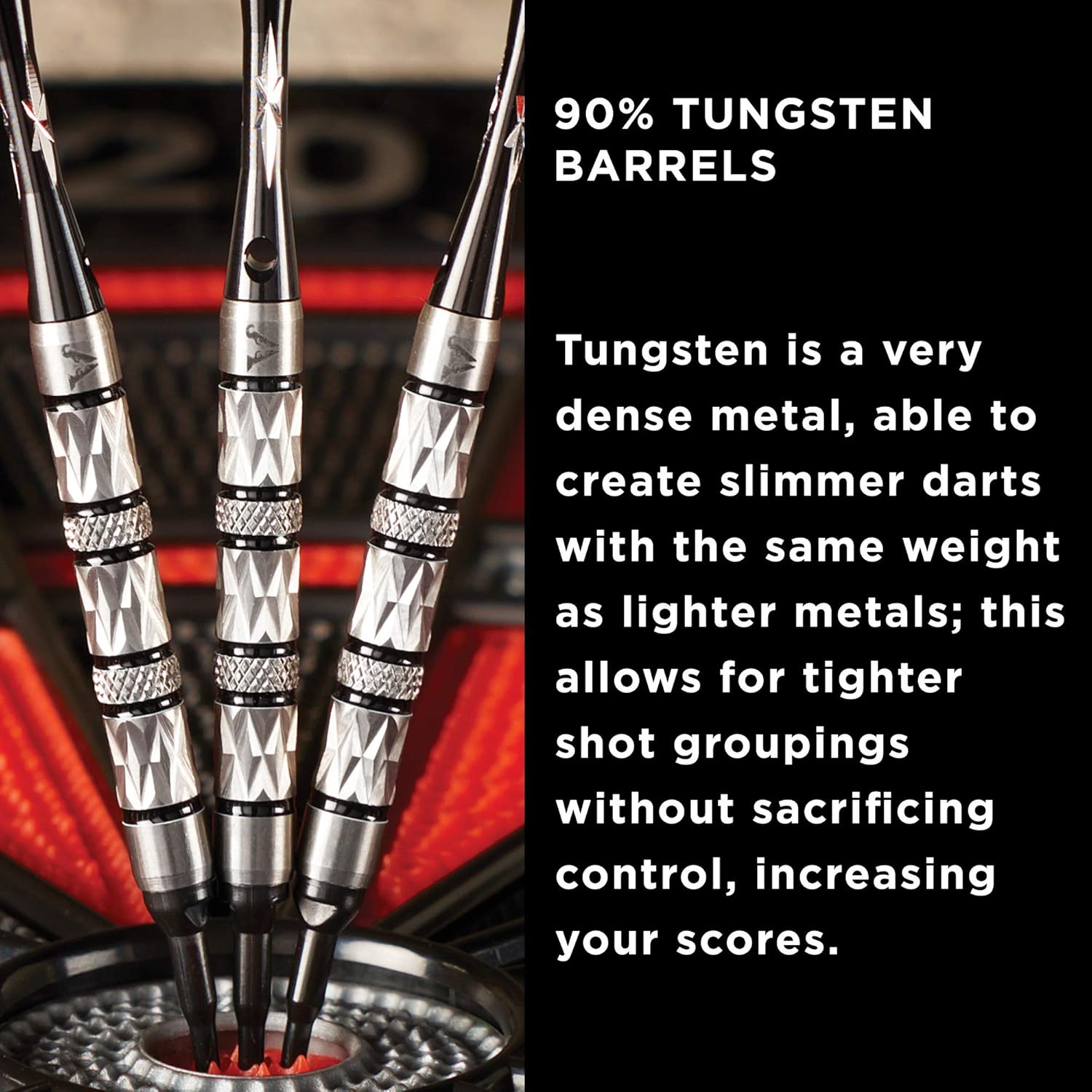 Viper Diamond 90% Tungsten Soft Tip Dart Set with Case