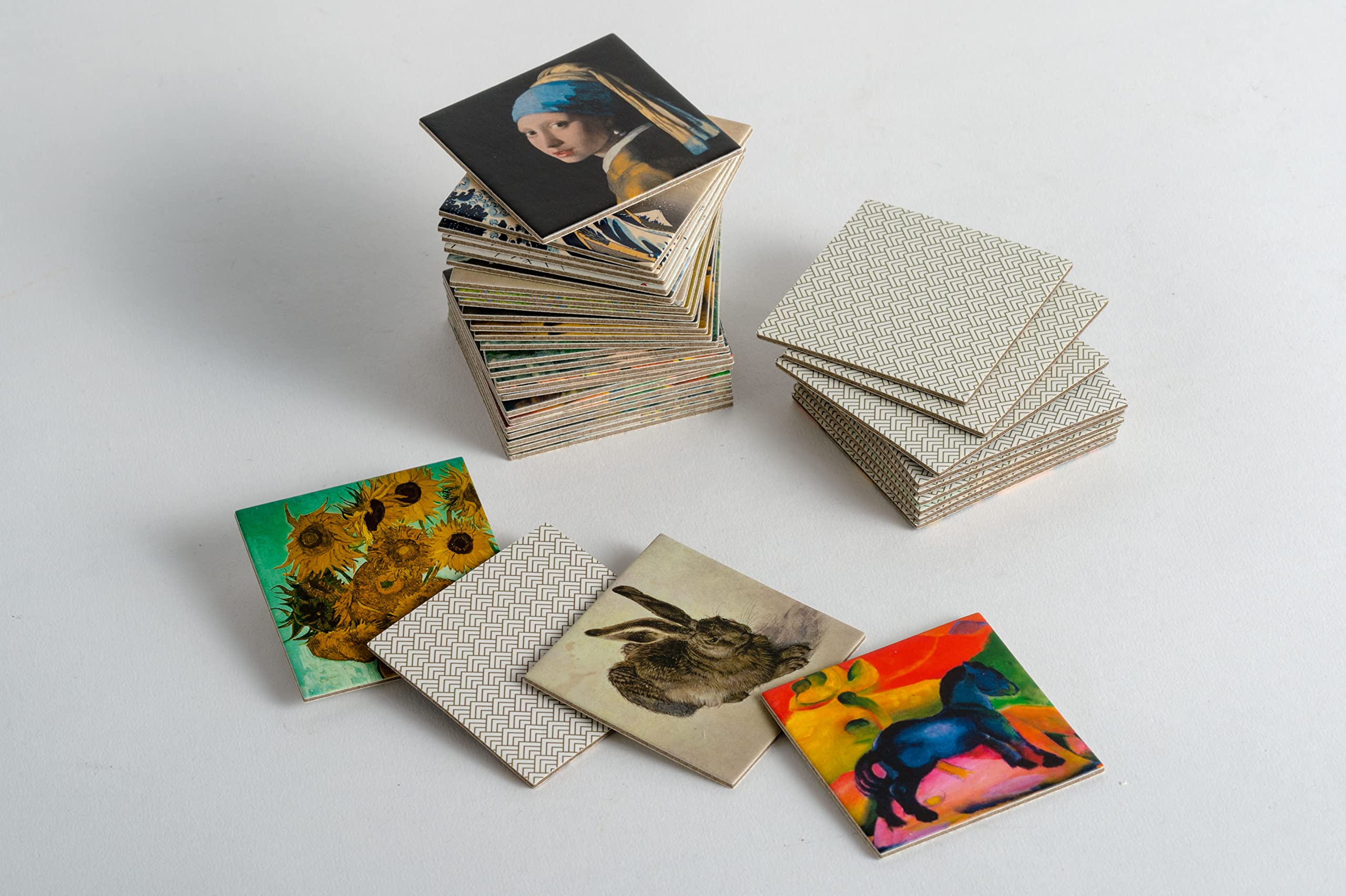 Meisterwerke der Kunst: Memo-Spiel mit 40 Spielkarten im Spielkarton